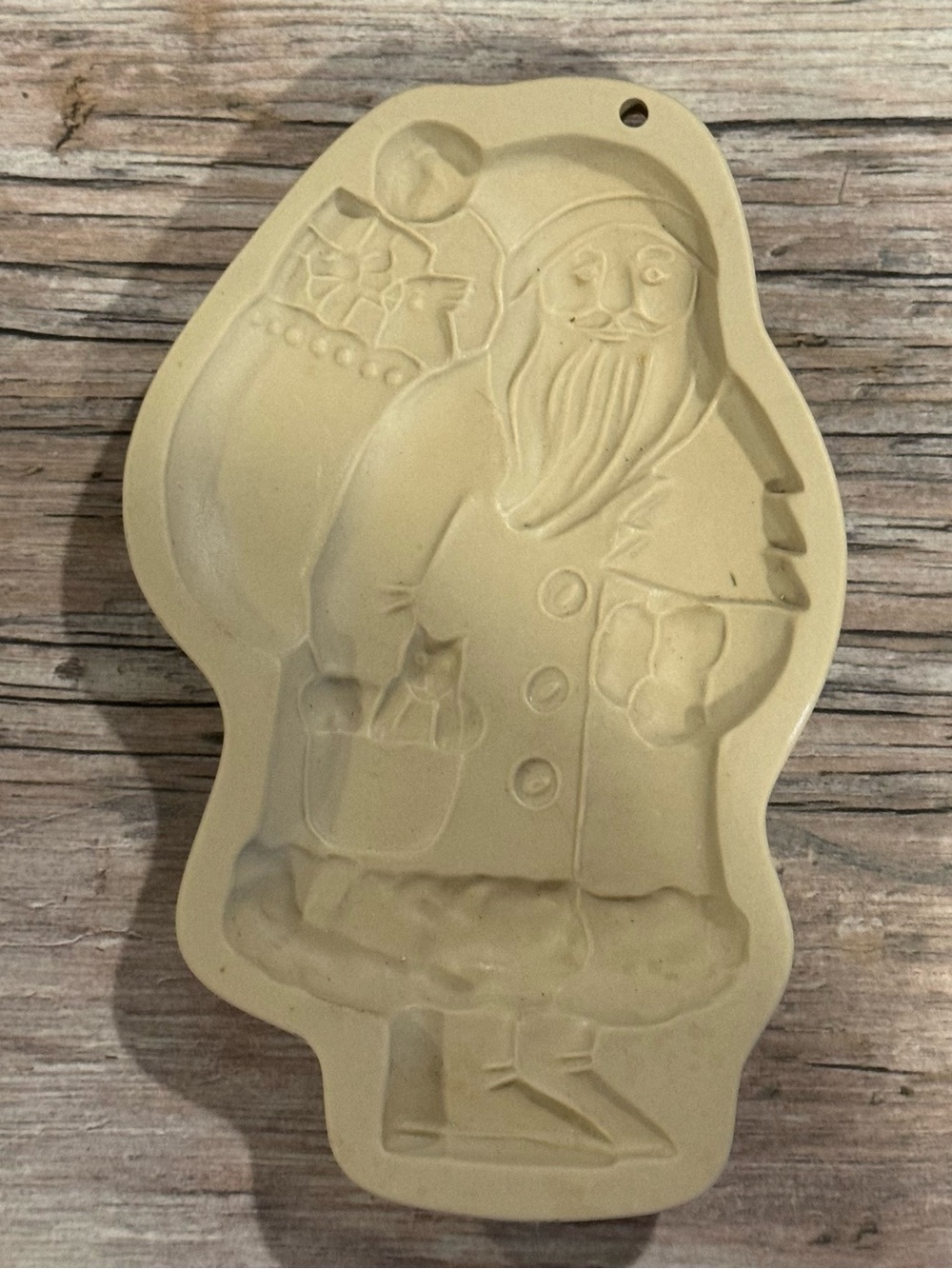 Vintage Brown Bag Cookie Art Clay Mold 1983